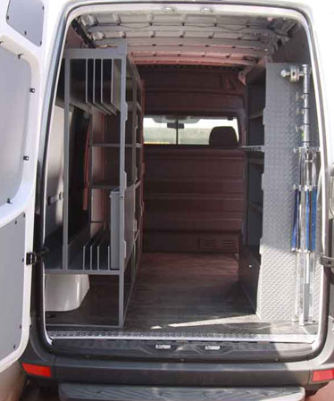 Sprinter Van Reflector 4x4 Studio Carts, Sprinter Van Shelving