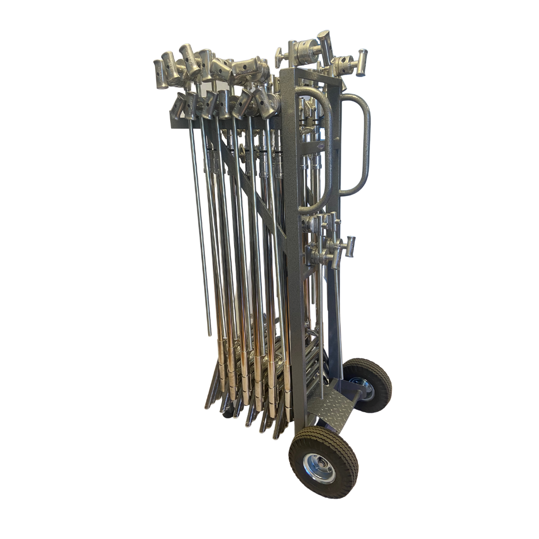 C-Stand Cart Complete with 12 C-Stands – Grip Support Store