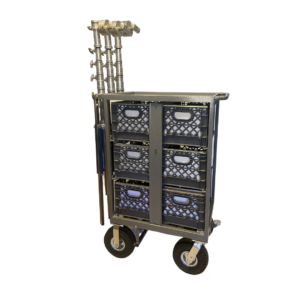 Six Crate Vertical Cart SCV